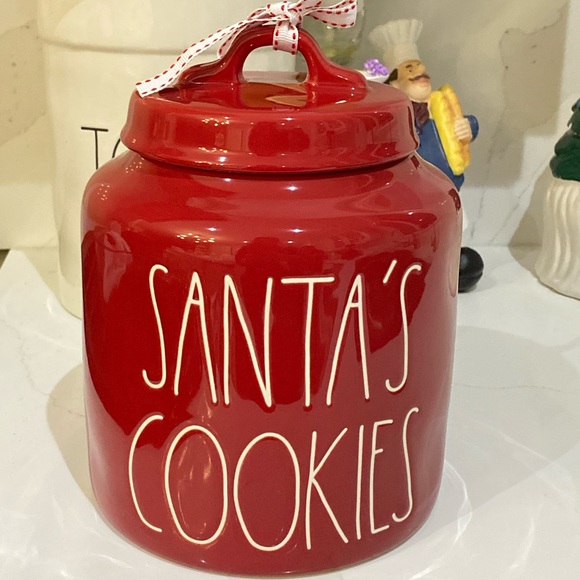 Rae Dunn SANTA’S COOKIES Christmas Canister - Picture 2 of 5